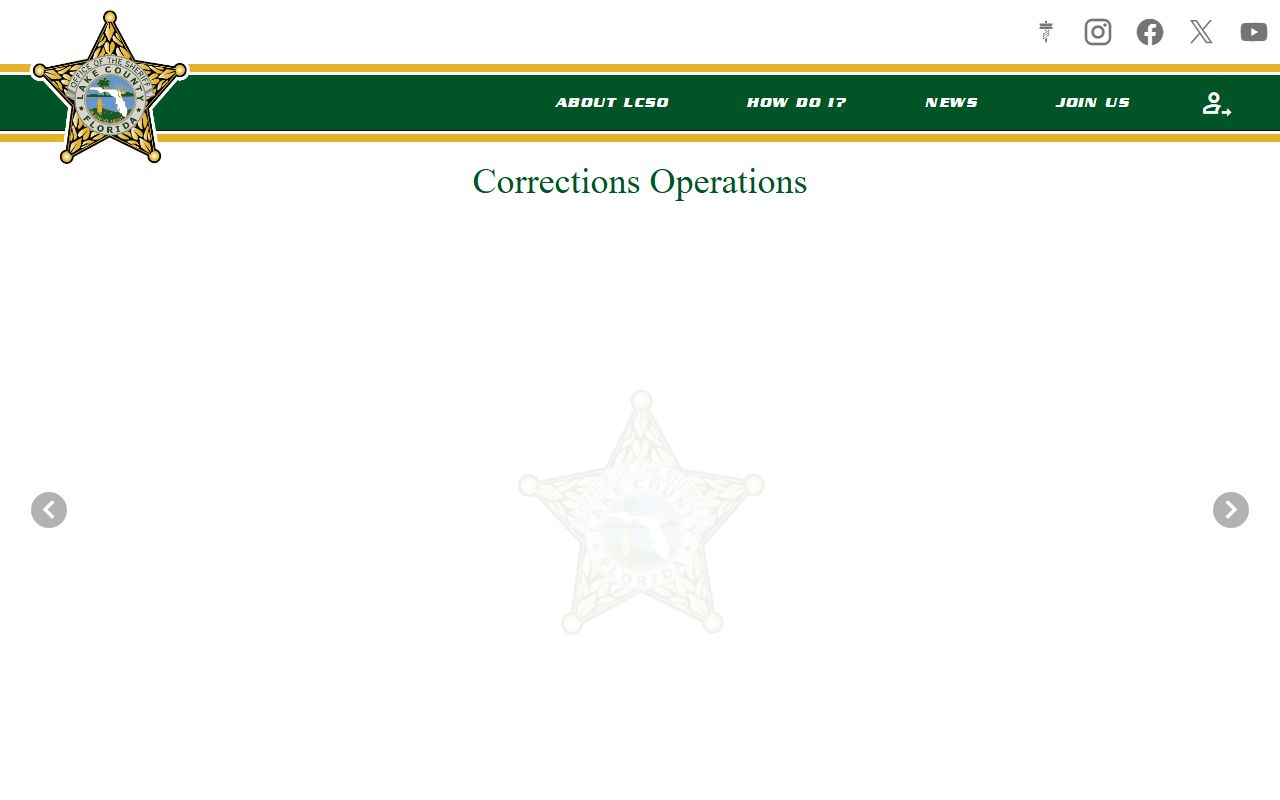 LCSO video visitation page for the Lake County Detention Center inmate visits